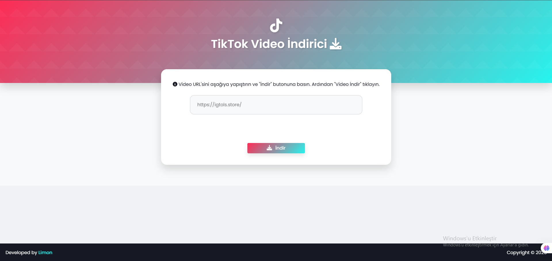  TikTok Video İndirme V1